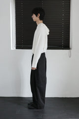 slit hoodie top