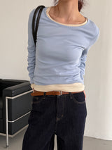 Slim fit basic long sleeves(11color)