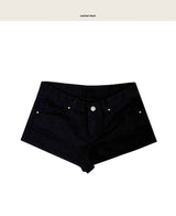 taser low washing cotton shorts