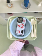 [MADE]ナンバー3 エモジ ケース (Sky blue) (magsafe)