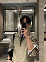 ウェインスタンダード2WAYジップアップハリントンジャケット