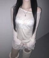 eve lace tee (4colors)