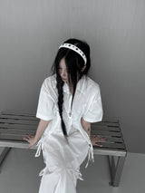 eyelet headband (2color)