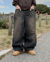 Fadel classic washing wide denim