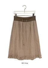 Bibelte Jacquard Frill Banding Midi Skirt