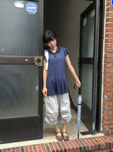 Vail Cap Sleeves Frill Shirring Layered Snap Hood One Piece