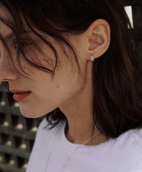 [925 silver] Deux.silver.183 / fort earring (silver)
