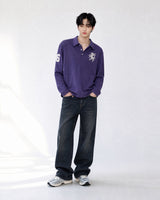 (UNISEX) Horse PK Collar Long Sleeve