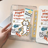 Shopping Cat Illustration iPad Case
