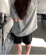 Rear Stripe Short Sleeve Shirt / 2 colors