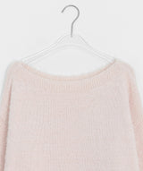 Nayu Hairy Lip Neck Loose Knit