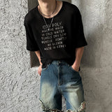[S/S] ケアレーベル シースルーハーフニット (3color)