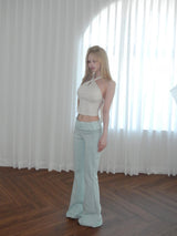 W stud bootcut pt(2 color)