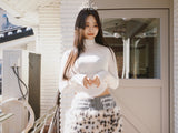 サイズシャーリングスパンデックスタートルネックロングスリーブTシャツ