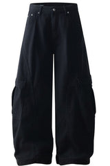 Brown Deconstructed Cargo Pants