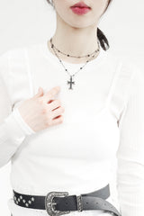 Wimre Cross Layered Necklace