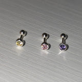 [925silver] Color cubic piercing (3color)