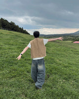 ブラントダメージバルーンデニムパンツ