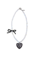 Aurora Black Ribbon Necklace