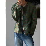 [S/S] Green shine tweed jacket