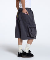 SHOUT OUT CONY CARGO SWEAT SHORTS / CHARCOAL
