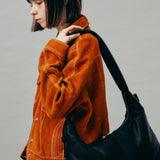 Soft Basket Hobo Bag (M)(black)