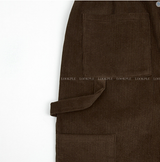 And double corduroy Carpenter Bendable Wide Pants