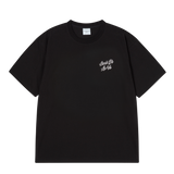 25SS アウトラインスクリプトロゴショートスリーブTシャツ ブラック