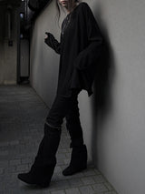 unbalanced loose-fit long sleeves (3color)