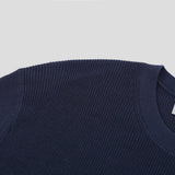 LMN Luton Daily Silket Hatch Round Short Sleeve Knitwear (8 colors)