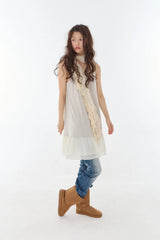 Ann Stripe Combi Dress Oatmeal Stripe