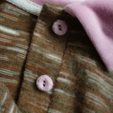 Marble Stripe Collar Tee (brown)