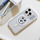 magsafe jellyhard stick carry on shine smartphone case