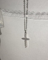 Liquid Cross Cubic Necklace