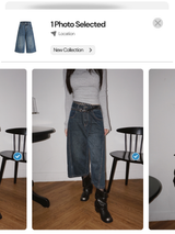 Fine Bermuda Capri Denim Pants