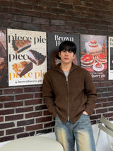 Saint wool zipup knit