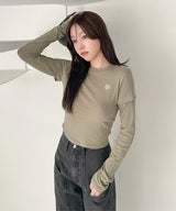 LAYERED LONG SLEEVE T-SHIRT [4color]