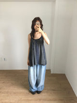 Humming Patchwork sleeveless (2color)