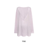 Awning Deep V-Neck Long Sleeve