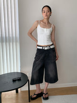 Henry Lace Sling Pure Sleeveless T-shirt