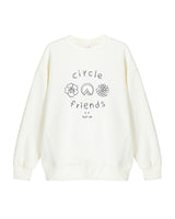 サークルフレンズスウェット -Ivory(UNISEX)