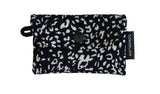 Simple Card wallet _Leopard Corduroy Black