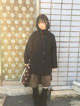 フェアリーハイネックボタンコート
