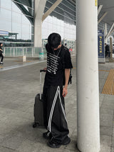 LEAF TWO-WAY BALLOON WIDE PANTS