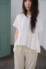 unbalance pleats T (2c)