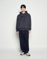 25FW ADLV ピギーバックフーディー エッセンシャルチャコール
