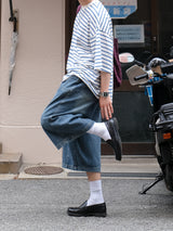 RUU サンド ウォッシング デニム バミューダ パンツ
