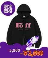 【limited price】 RÖFF TYPE PLAY SPACE DOT OVER FIT 2-WAY ZIP-UP (3color) 