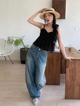 スタッドバルーンワイドパンツ