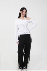 フリルロングスリーブTシャツ